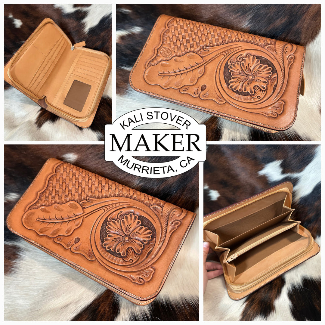Corner Floral Clutch Purse